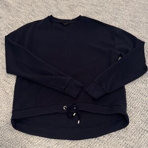 Ted Baker Navy Drawstring Hem Sweatshirt – Size 0
